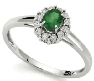 ANELLO CON SMERALDO DONNAORO COLLEZIONE LUCE DHAE9399.005