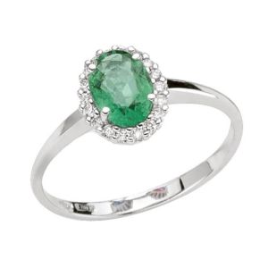 Anello DonnaOro Smeraldo e Diamanti DCAE7408.013