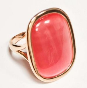ANELLO MADI' IN ARGENTO 925 E PIETRA CILIEGIA