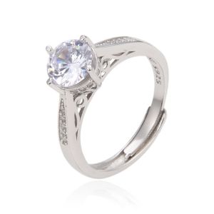 ANELLO ARGENTO SOLITARIO AN4441