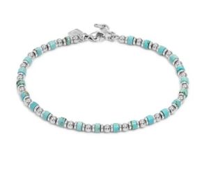 Bracciale Nomination Uomo Collezione 027935 003 in acciaio e turchese