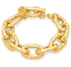 Bracciale Giovanni Raspini Zelda N0061 in bronzo bagno oro giallo da donna