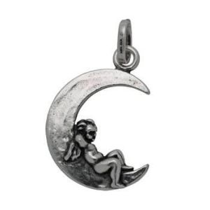 CIONDOLO RASPINI ANGELI E CUORI LUNA ANGELO 06099