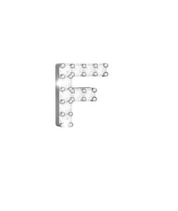 ELEMENTO REBECCA MY NAME COLLECTION LETTERA F SWDPAF06