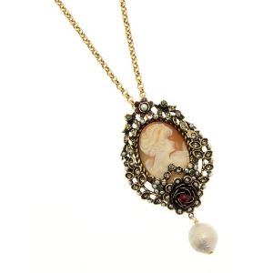 Collana Alcozer & J donna Cammeo Floreale C4227C