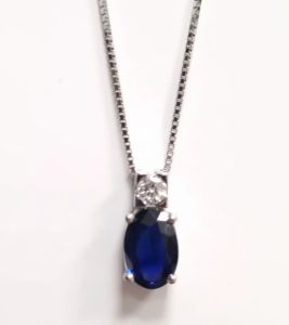 COLLANA CON ZAFFIRO DAVITE & DELUCCHI CLN011396ZF