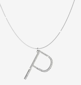 COLLANA REBECCA CON LETTERA P MY WORLD SILVER COLLECTION SWAKAP66