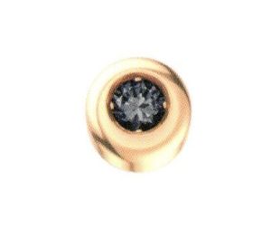 ELEMENTO DONNAORO ELEMENTS PUNTO ORO ROSA CON DIAMANTE NERO DCHF4134.002