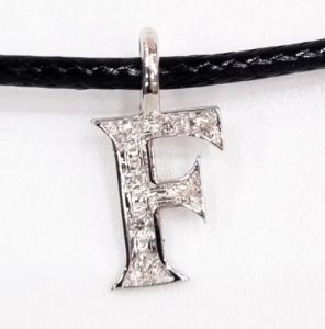 CIONDOLO LETTERA F DONNA ORO COLLEZIONE LUCE DHCF7178.003