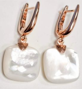 ORECCHINI MADI' IN ARGENTO 925 E MADREPERLA