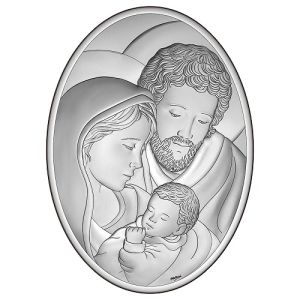 QUADRO OTTAVIANI ARGENTO 999 MIRO SILVER SACRA FAMIGLIA 8001C