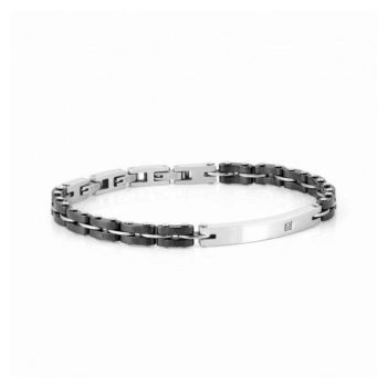 BRACCIALE NOMINATION UOMO STRONG COLLECTION 028302 006 in acciaio e pvd nero