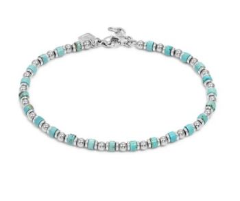 Bracciale Nomination Uomo Collezione 027935 003 in acciaio e turchese