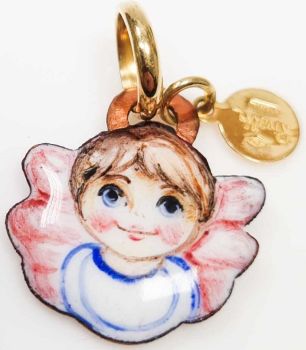 CIONDOLO GABRIELLA RIVALTA ANGIOLETTO DIPINTO A MANO