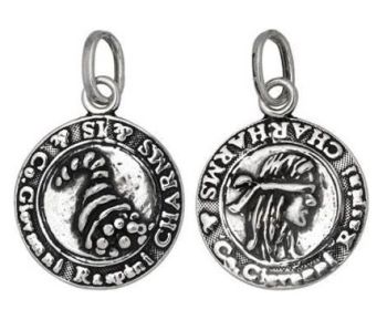 CIONDOLO RASPINI ARGENTO MONETE 6898 06898