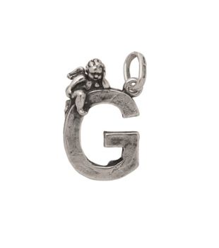 CIONDOLO RASPINI ARGENTO LETTERE COLLECTION INIZIALE G 06071