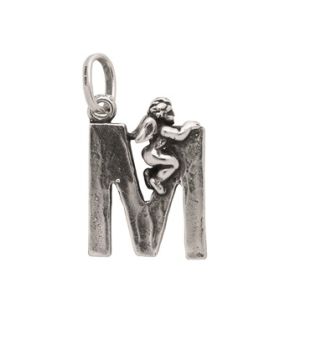 CIONDOLO RASPINI ARGENTO LETTERE COLLECTION M 6075