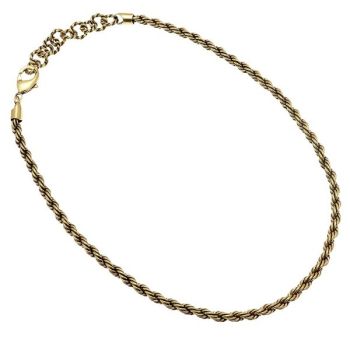 Collana Alcozer & J Torchon Corta C27AB22 in ottone anallergico dorato