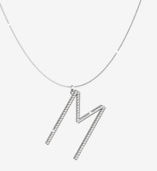 COLLANA REBECCA CON LETTERA M MY WORLD SILVER COLLECTION SWAKAM63