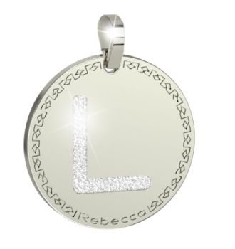 CIONDOLO REBECCA WORD GLAM INIZIALE L BWGPBL12