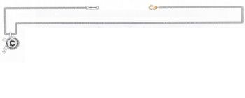 COLLANA REBECCA DEVIL INIZIALE C MDEKZC03