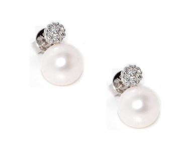 ORECCHINI PERLA E DIAMANTI GIORGIO VISCONTI BBX37149A