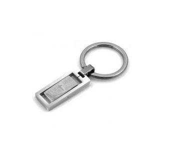 PORTACHIAVI IN ACCIAIO CON PREGHIERA PADRE NOSTRO PRT0081