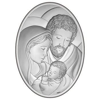 QUADRO OTTAVIANI ARGENTO 999 MIRO SILVER SACRA FAMIGLIA 8001