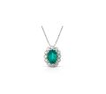 COLLANA LUCCIOLE DIAMANTI E SMERALDO CIOFOXOV 3S