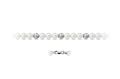 Collana Lucciole Perle ed Oro Bianco 18kt 162B