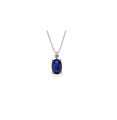 COLLANA LUCCIOLE DIAMANTE E ZAFFIRO CIOSMALL 6G 3Z