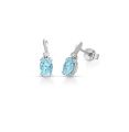 ORECCHINI LUCCIOLE DIAMANTI ED ACQUEMARINE ORCLAIR 1P 2A