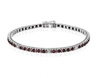 Bracciale DonnaOro Tennis Rubini e Diamanti DFBR9056.017