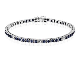 Bracciale DonnaOro Tennis Zaffiri Blu e Diamanti DFBZ9056.017