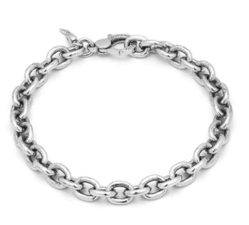 BRACCIALE GIOVANNI RASPINI UOMO CATENA OVALE GRANDE 11338L