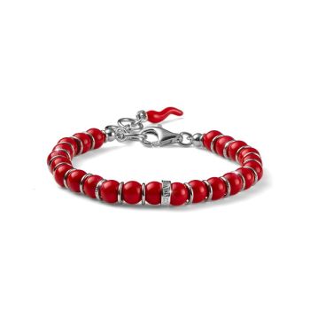 BRACCIALE DONNA MARIA CRISTINA STERLING COLLEZIONE ENCANTO CORALLO ROSSO E ARGENTO G4311
