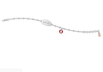 BRACCIALE NANAN ARGENTO BIMBO/BIMBA NAN0062