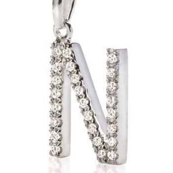 CIONDOLO AMBROSIA ORO LETTERA N ACZ 051