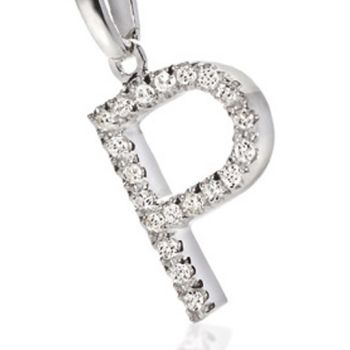 CIONDOLO AMBROSIA ORO LETTERA P ACZ 053