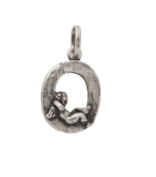 CIONDOLO RASPINI ARGENTO LETTERE COLLECTION O 607