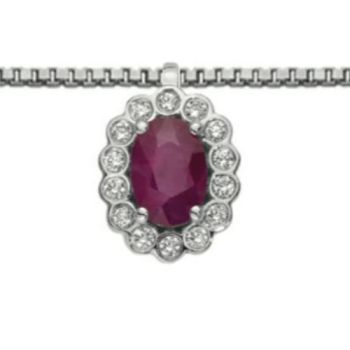 COLLANA DONNAORO CON RUBINO DHPR9574.008