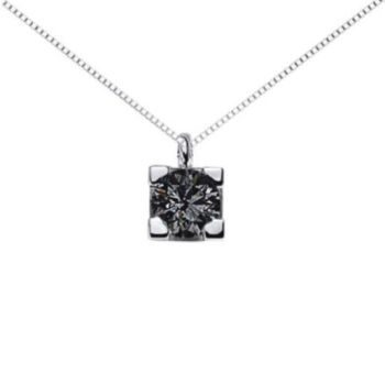 COLLANA PUNTO LUCE DONNAORO DIAMANTE NERO DHPL8120.006