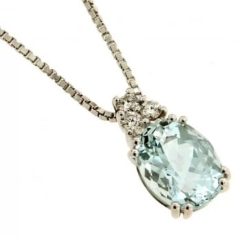 COLLANA CON ACQUAMARINA GIORGIO VISCONTI GB34156C