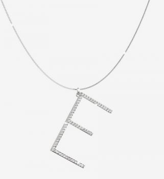 COLLANA REBECCA CON LETTERA E MY WORLD SILVER COLLECTION SWAKAE55