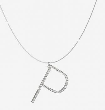 COLLANA REBECCA CON LETTERA P MY WORLD SILVER COLLECTION SWAKAP66