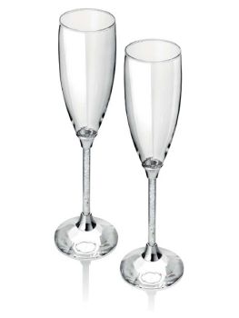FLUTES OTTAVIANI CRISTALLO DIAMONDS COLLECTION 77049