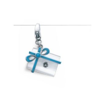 DIAMANTE BLISTERATO AMIN LUXURY HAPPY STYLE CT. 0,05 G VVS FIOCCO CELESTE