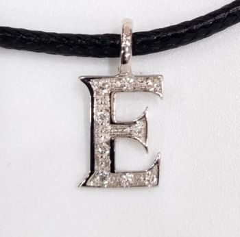 CIONDOLO LETTERA E DONNA ORO COLLEZIONE LUCE DHCE7178.004