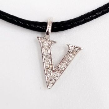 CIONDOLO LETTERA V DONNA ORO COLLEZIONE LUCE DHCV7178.003