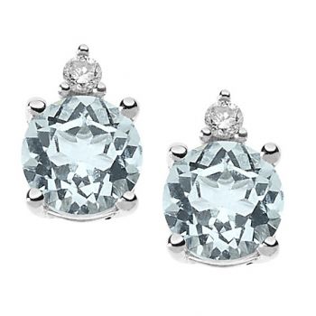 ORECCHINI COMETE ACQUAMARINA E DIAMANTE ORQ229